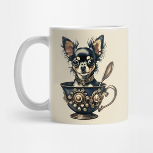 Steampunk Chihuahua in a tea cup Mug